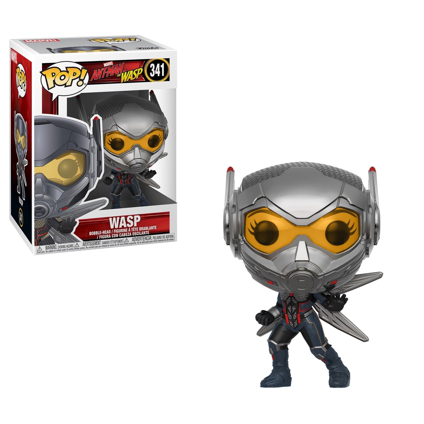Funko POP! Marvel Ant-Man and the Wasp - Wasp #341 Vinyl Figure + PoP Protector