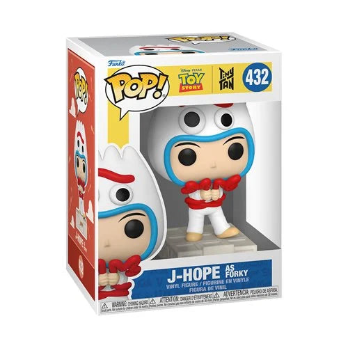Toy Story x TinyTAN K-pop BTS J-Hope as Forky Funko Pop! Vinyl Figure #432 + Protector