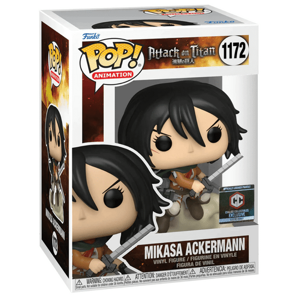 Funko POP! Animation Attack On Titan - Mikasa Ackerman Chalice Exclusive #1172 + PROTECTOR!