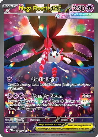 Pokemon TCG! Mega Floette ex Chaos Rising #117/086 Special Illustration Rare