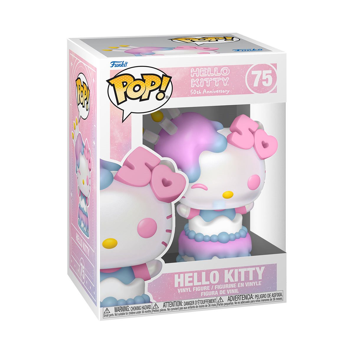 Funko Pop! Sanrio Hello Kitty 50th Anniversary Hello Kitty in Cake 75 + Free Protector
