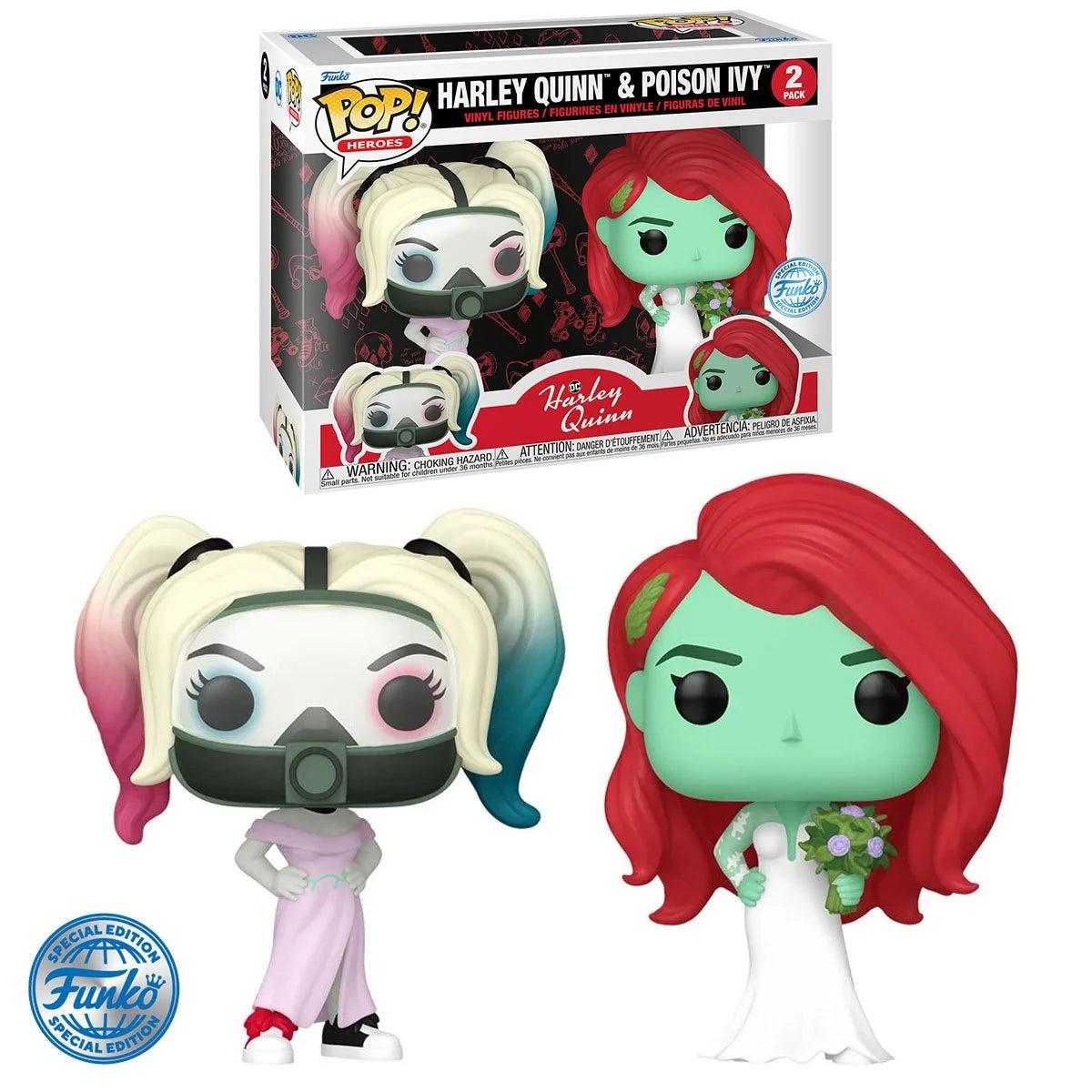 DC Harley Quinn and Poison Ivy Wedding Funko Pop! Vinyl Figure 2-Pack Funko Special Edition