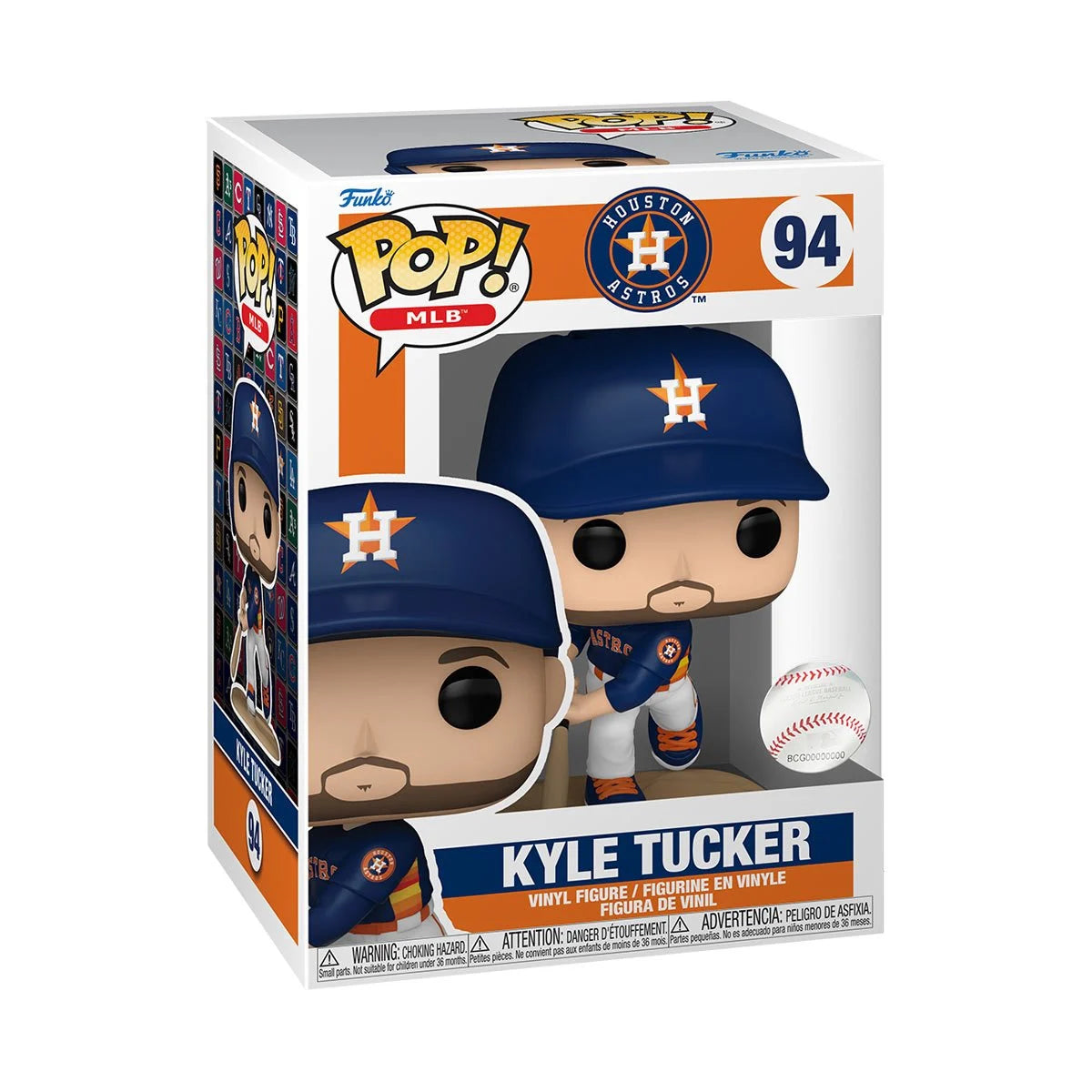 MLB Astros Kyle Tucker Funko Pop! Vinyl Figure #94 + PoP Protector