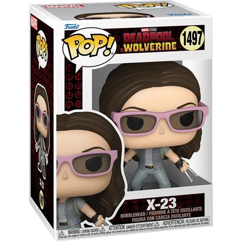 Deadpool & Wolverine X-23 with Sunglasses Funko Pop! Vinyl Figure #1497 + Pop Protector
