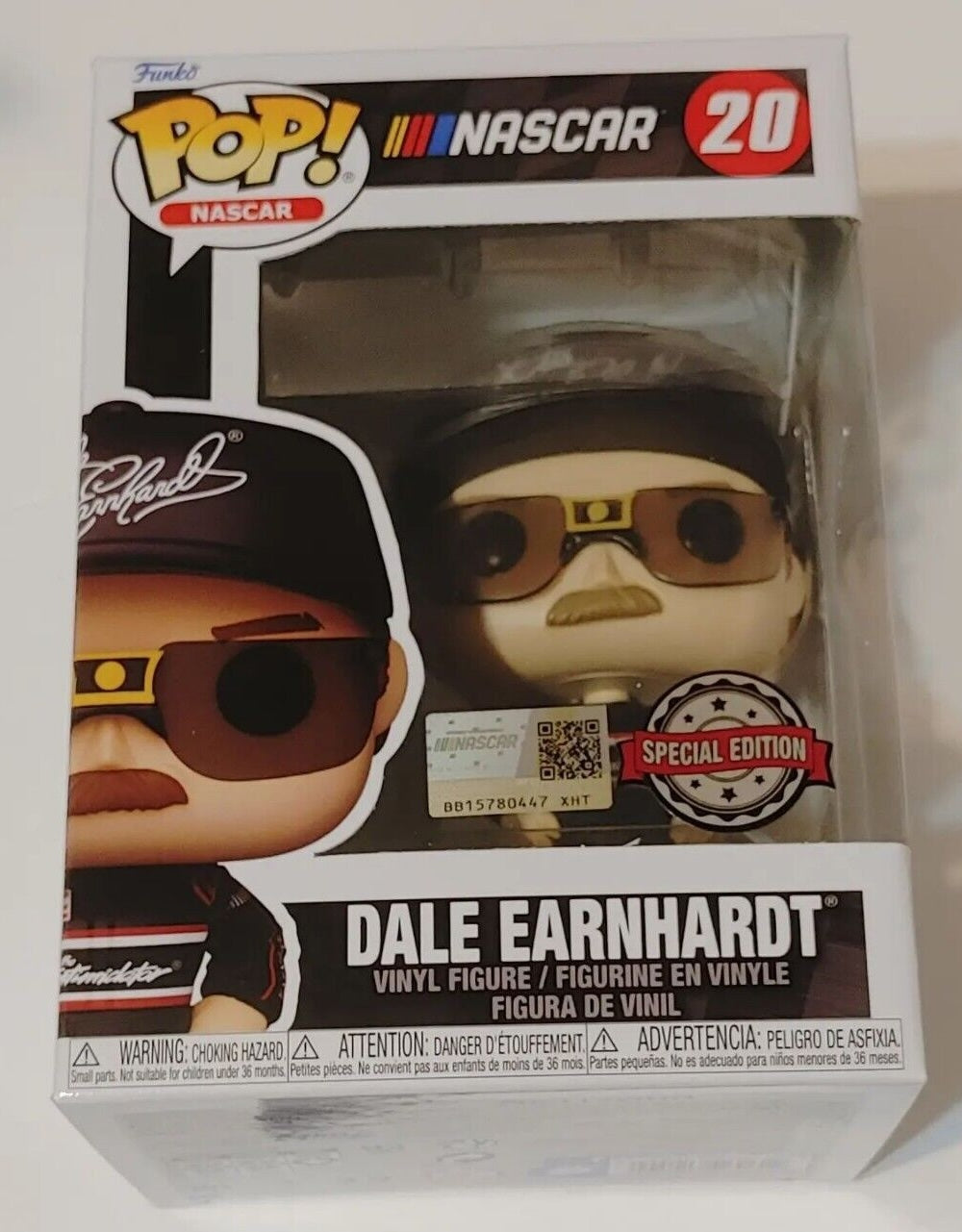 Dale Earnhardt Sr Funko Pop! Nascar 20 Intimidator Fire Suit Special Edition Pop + PoP Protector