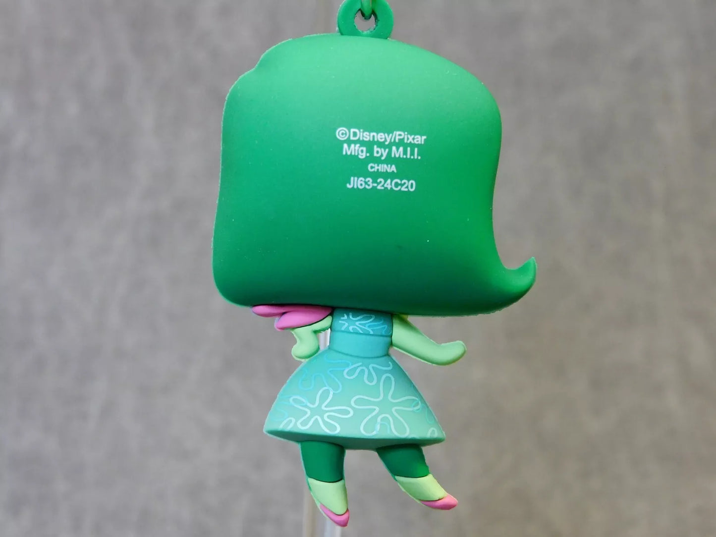 Disgust- Disney Movie New Inside Out Series 2 From Blind Bag Key Chain 3D Foam Bag Clip Figural figure Monogram