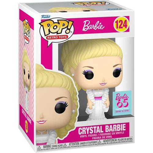 Funko Pop! Barbie - Crystal Barbie 124 Barbie 65 Inspiring Stories Shaping The Future Figure + Pop Protector