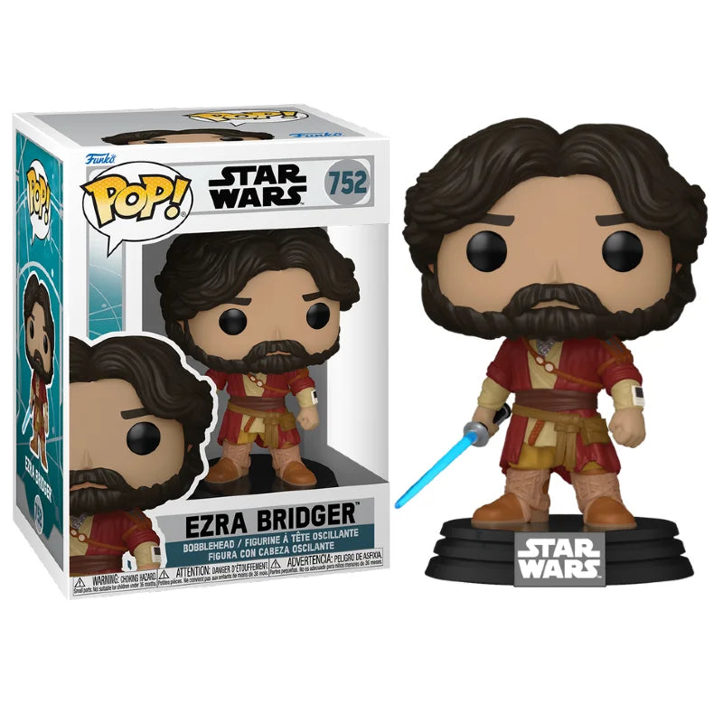 Funko POP! Star Wars -Ezra BRIDGER #752 + PROTECTOR!
