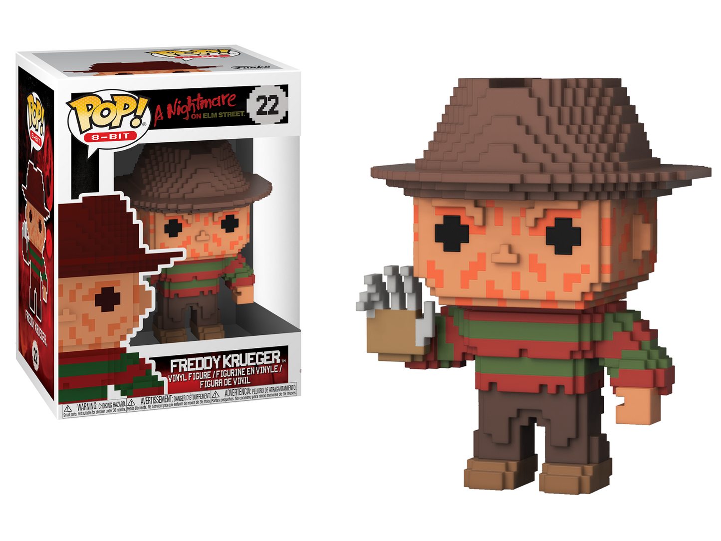 Funko Pop! 8-Bit 22 A Nightmare on Elm Street Freddy Krueger Pop Vinyl
