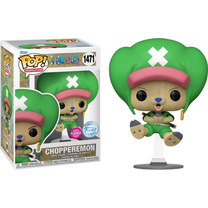 1471 One Piece Funko PoP! Chopperemon in his Wano outfit Flocked Pop! Vinyl Figure Special Edition + PoP Protector