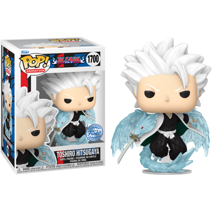 Funko Pop! Bleach Toshiro Hitsugaya with Bankai Funko Special Edition 1700 + PoP Protector