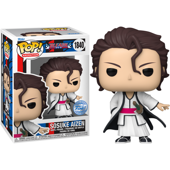 Bleach - Sosuke Aizen (No Glasses) 1840 Pop! Vinyl Figure + Protector