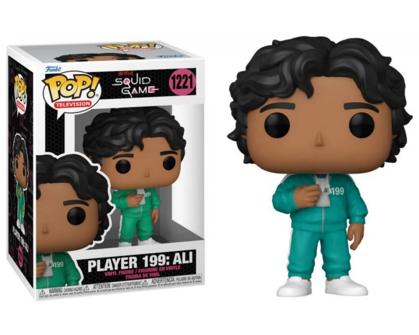 Funko POP! Netflix Squid Game - Player 199: Ali 1221 + POP PROTECTOR!