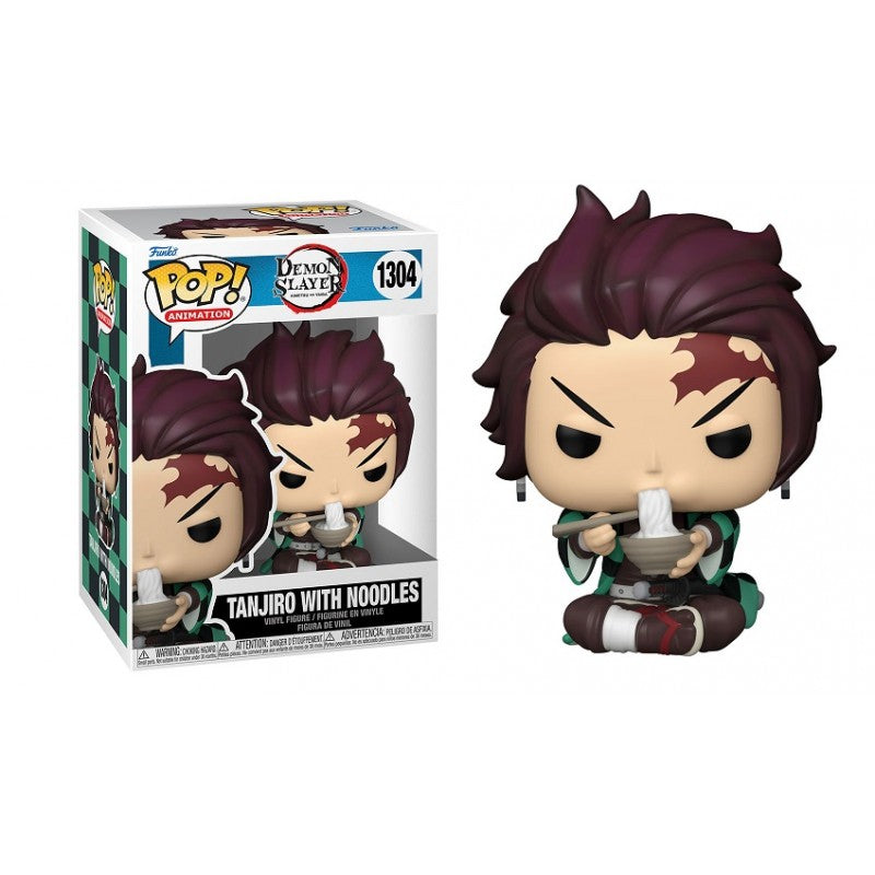 Funko Pop! Demon Slayer 1304 Tanjiro with Noodles + FREE PROTECTOR!