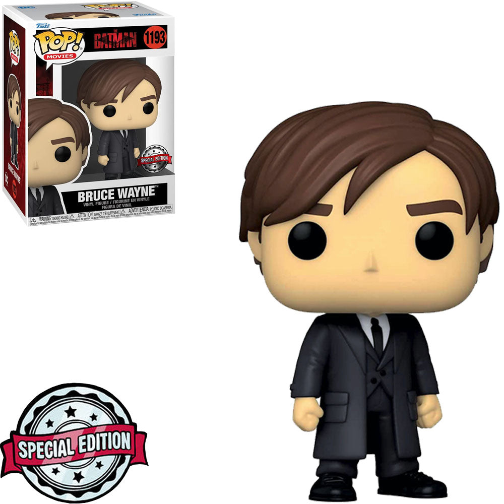 Funko POP! Movies: DC BATMAN #1193 - Bruce Wayne Special Edition + PROTECTOR!