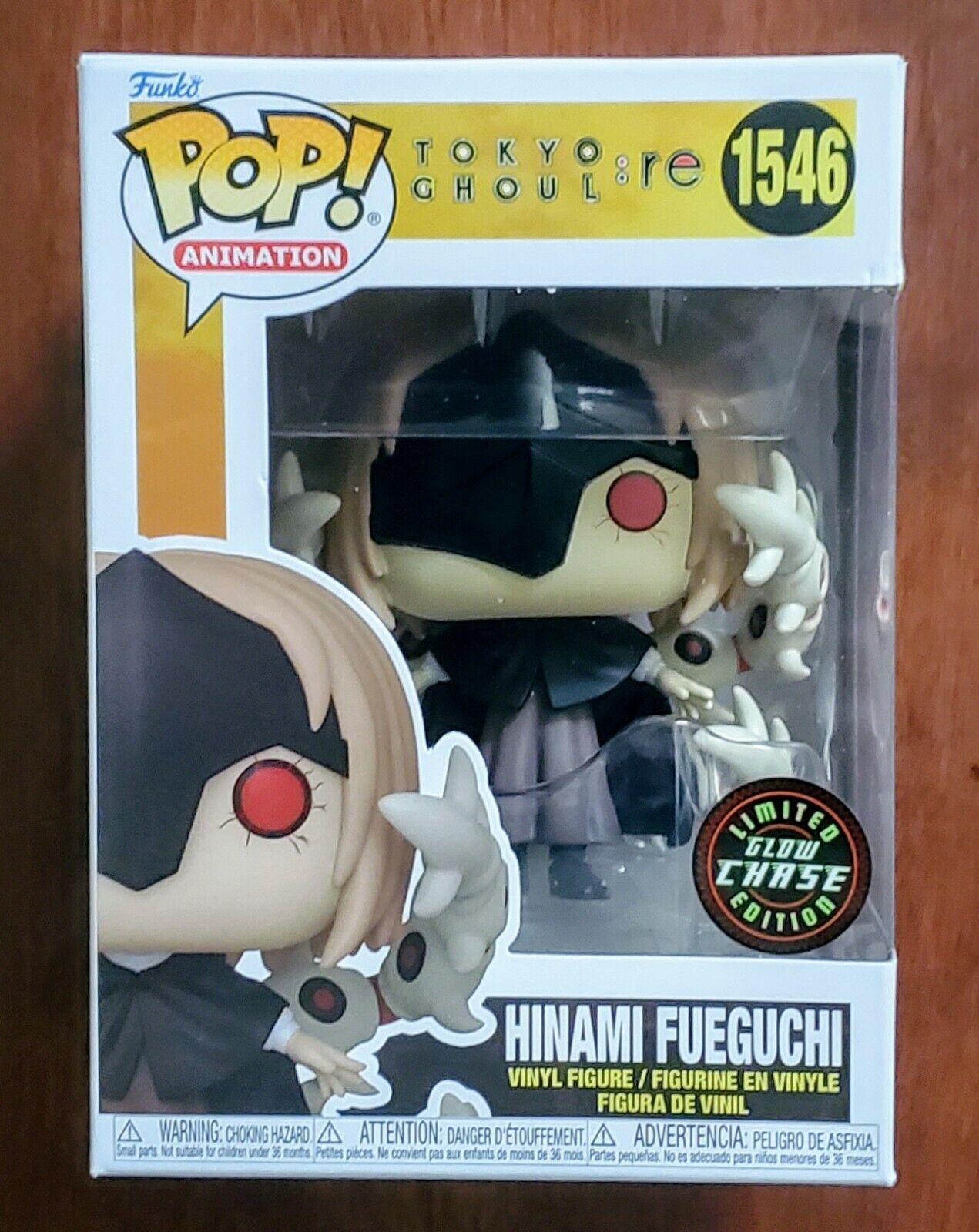 Tokyo Ghoul:re Hinami Fueguchi Funko Pop! Vinyl Figure #1546 Glow Chase + PoP Protector