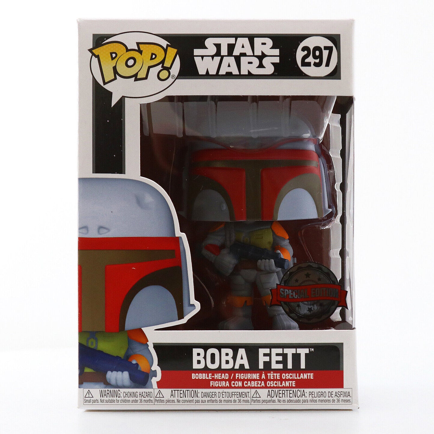 Funko Pop! Star Wars Boba Fett 297 Special Edition + Free Protector