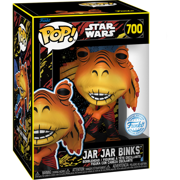 Funko Pop! Star Wars The Phantom Menace - Jar Jar Binks with Booma Balls 700 25th Anniversary Retro Series Funko Special Edition + Free Protector