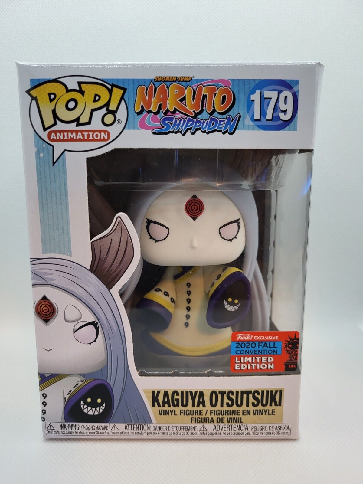 NYCC Fall Shared EXCLUSIVE Funko Pop! Naruto Shippuden KAGUYA OTSUTSUKI #179 + PoP Protector