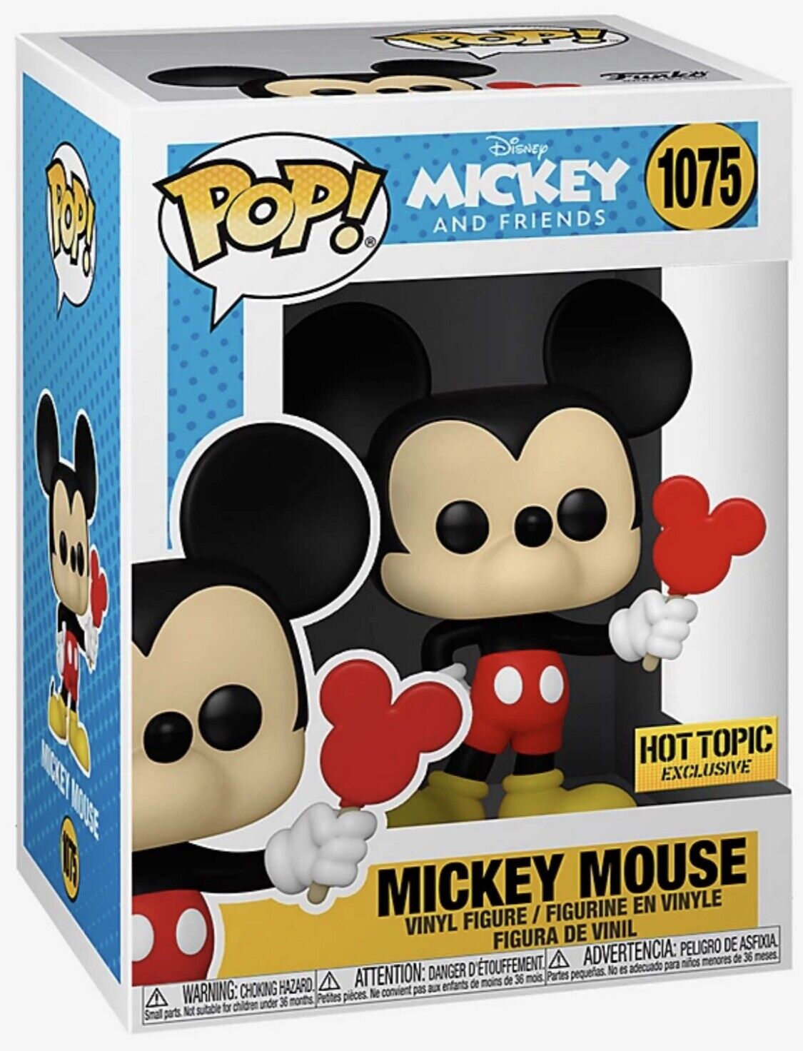 FUNKO POP! DISNEY MICKEY MOUSE AND FRIENDS ICE CREAM #1075 HOT TOPIC EXCLUSIVE
