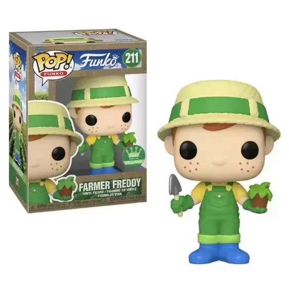 Funko Pop! Funko FARMER FREDDY Vinyl Fig #211 Funko Shop Exclusive + PROTECTOR