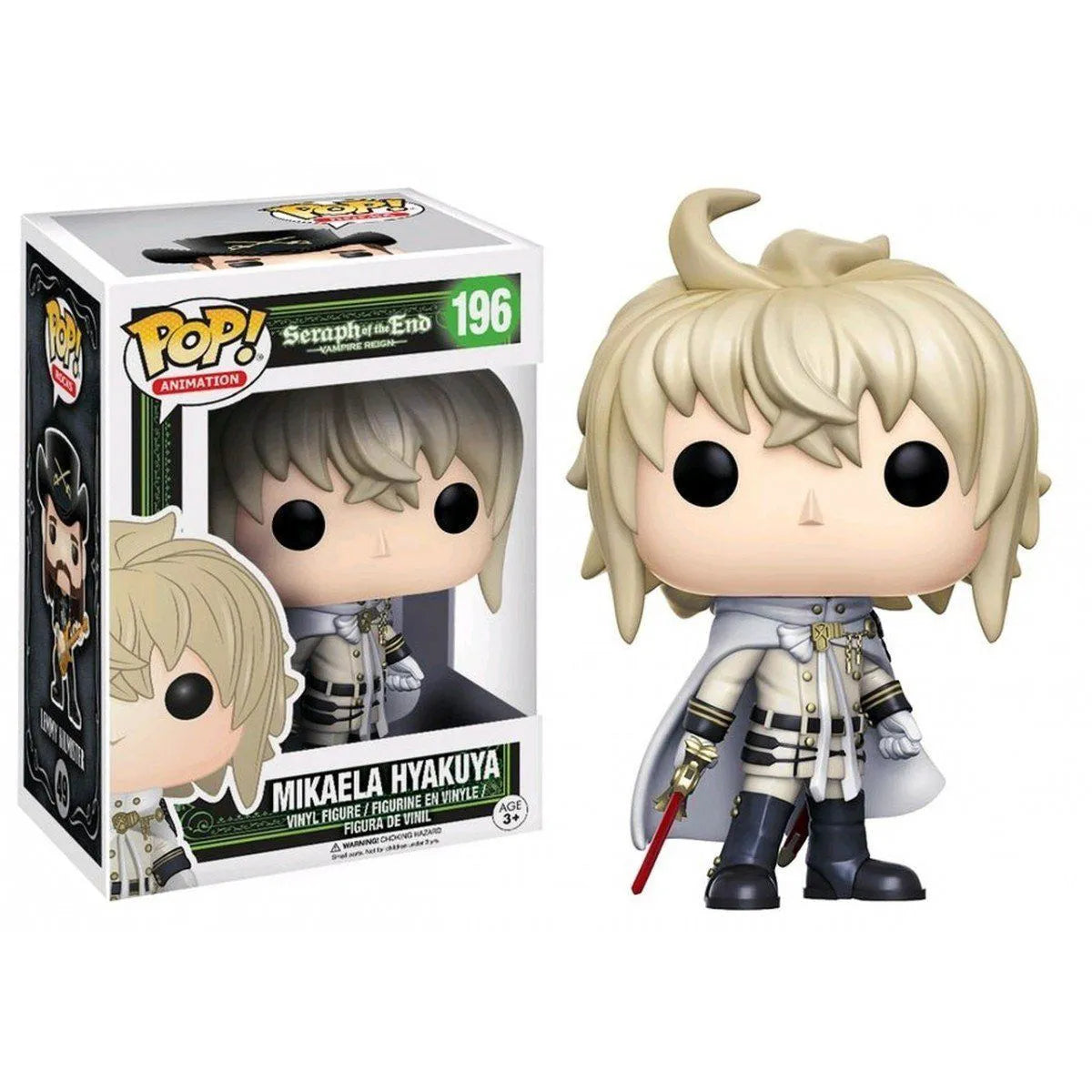 Funko POP! ANIMATION: Seraph of the end - Mikaela HYAKUYA #196 + PROTECTOR!