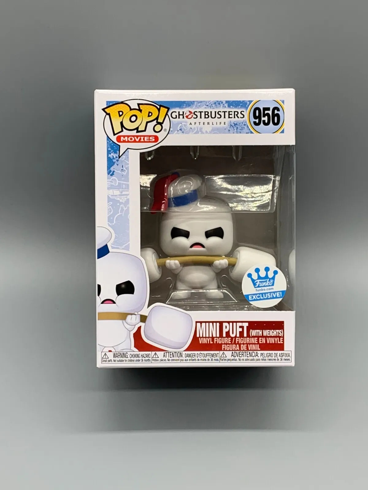 FUNKO POP! #956 MINI PUFT W/ WEIGHTS GHOSTBUSTERS FUNKO EXCLUSIVE + PROTECTOR