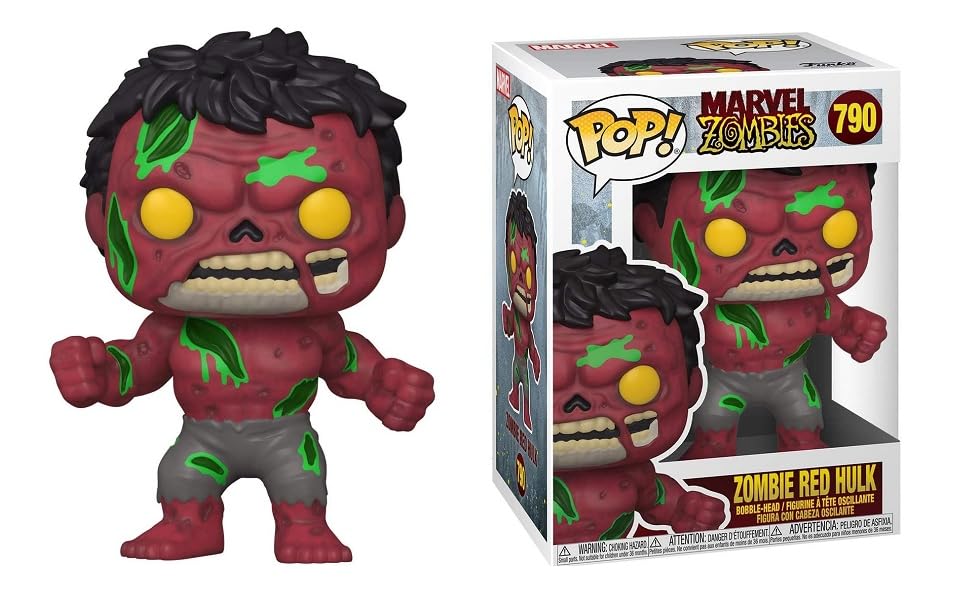 Funko Pop! Marvel: Marvel Zombies - Red Hulk 790 + PoP Protector