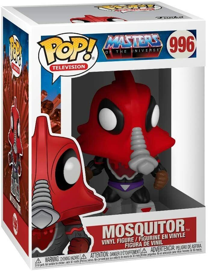 Funko POP! Television: Masters of The Universe #996 - Mosquitor + PROTECTOR! (Damage in corners of box)