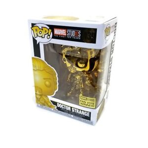 Funko POP! Doctor Strange Gold Chrome Marvel 10 years #439 FAN VOTE WINNER + PROTECTOR!