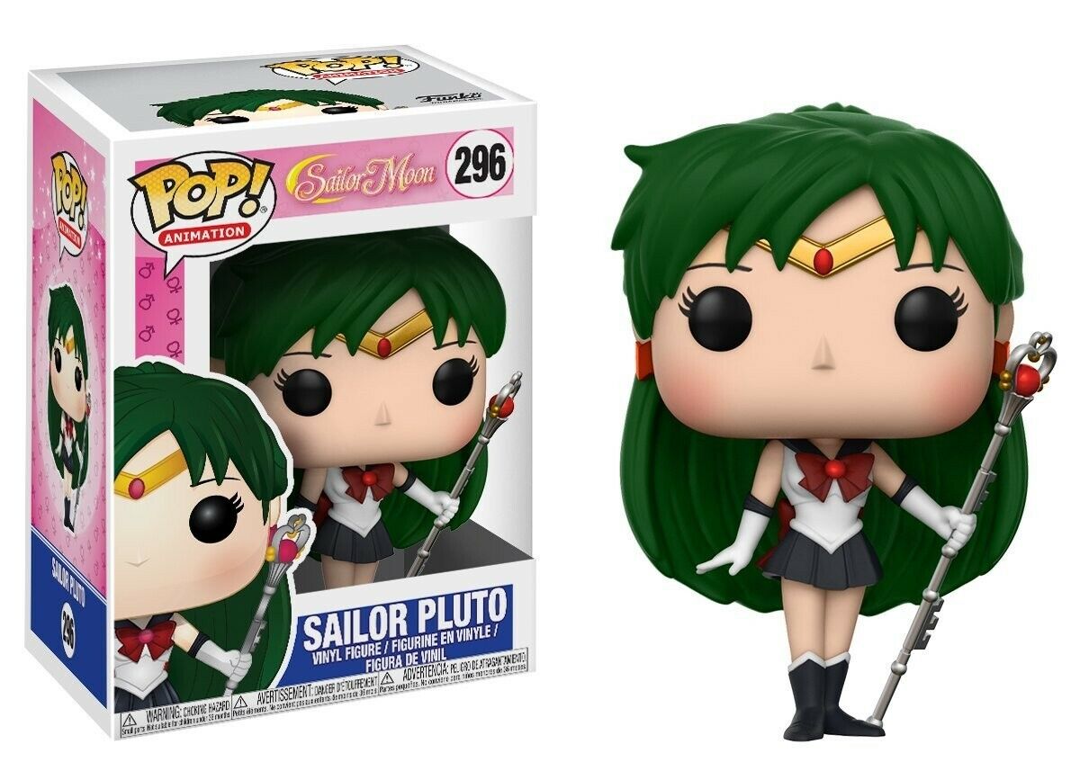 Funko Pop! Sailor Moon - Sailor Pluto 296 (VAULTED) (slight box ware) + PoP Protector