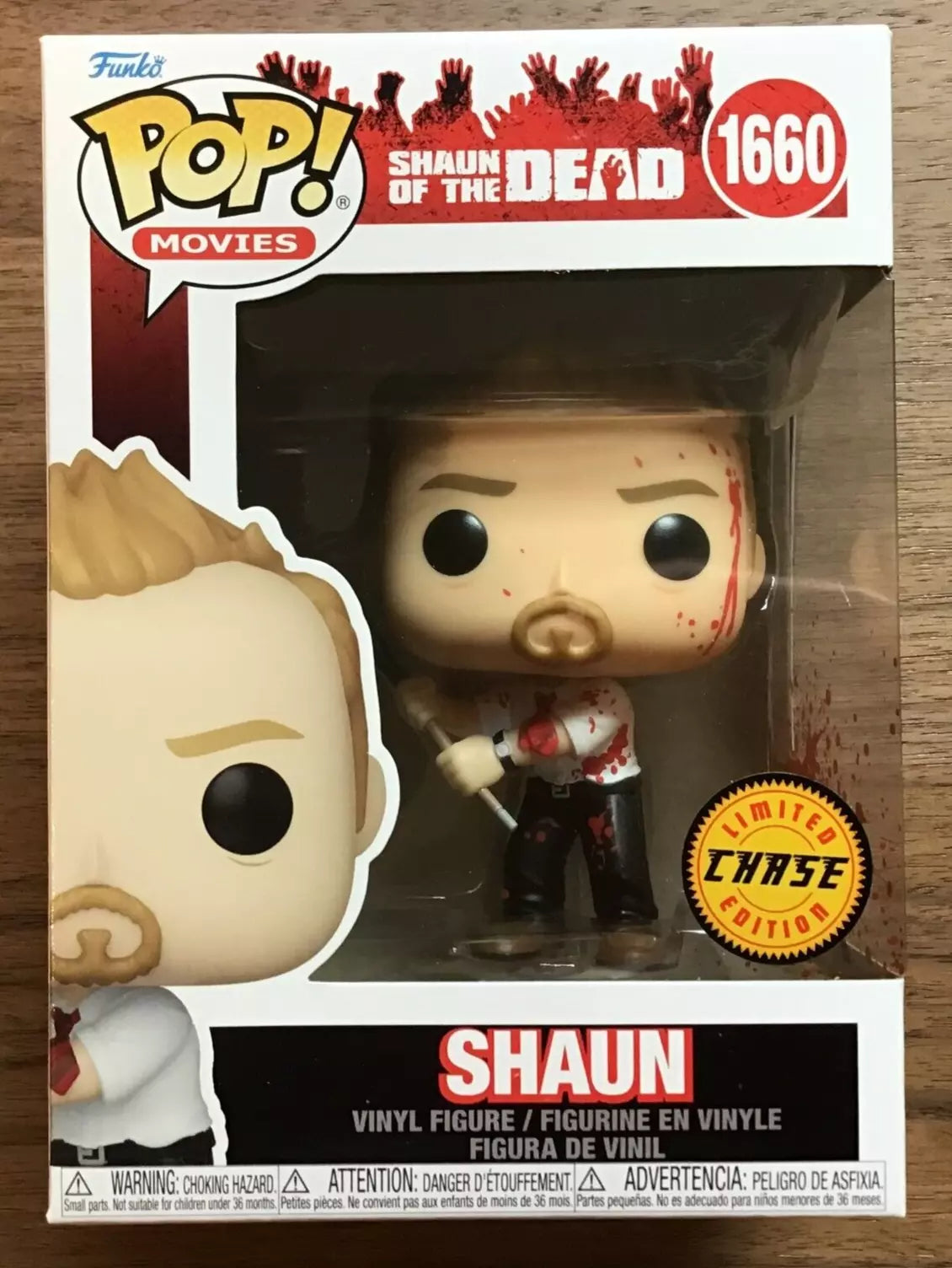 Shaun of the Dead Shaun Funko Pop! Vinyl Figure - Guaranteed Chase + Protector