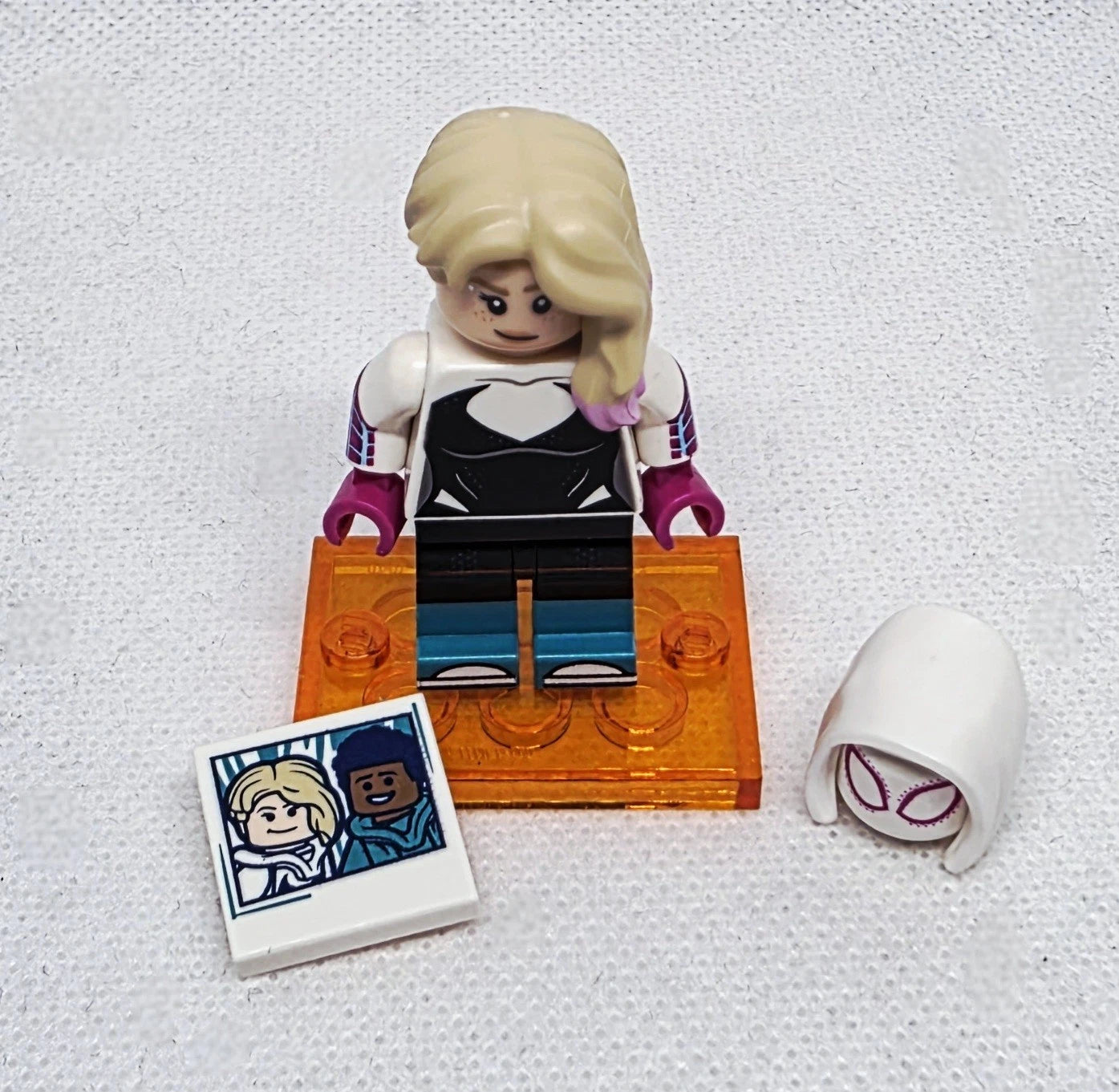 New Official Spider-Gwen LEGO Minifigures Spider-Man Across the Spider-Verse 71050 (No Box mini figure)