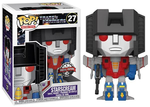 POP! RETRO TOYS 27 Funko Transformers Starscream special Edition Exclusive + Protector