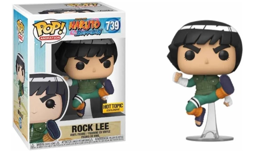 Funko POP! Animation: Naruto Shippuden - Rock LEE Hot topic Exclusive #739 + PROTECTOR!