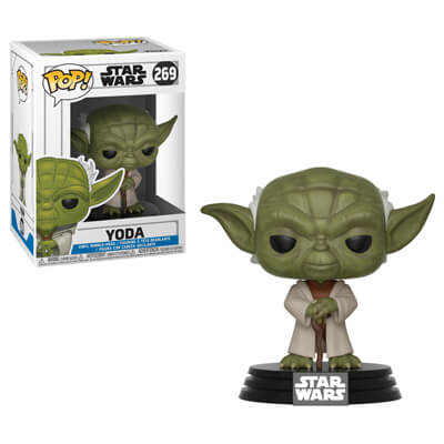 Funko Pop Disney Star Wars Clone Wars Yoda 269 + PoP Protector