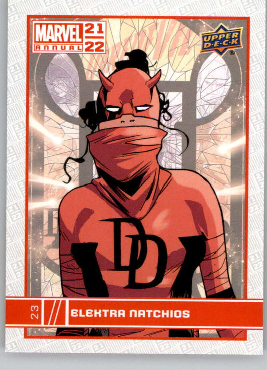 ELEKTRA NATCHIOS 2021-22 Upper Deck Marvel Annual Base Card #23