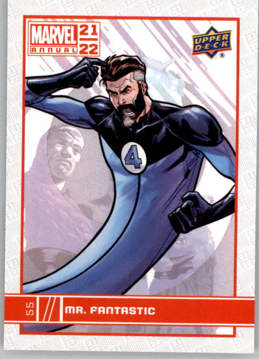 2021-22 Upper Deck Marvel Annual Mr. Fantastic base card #55