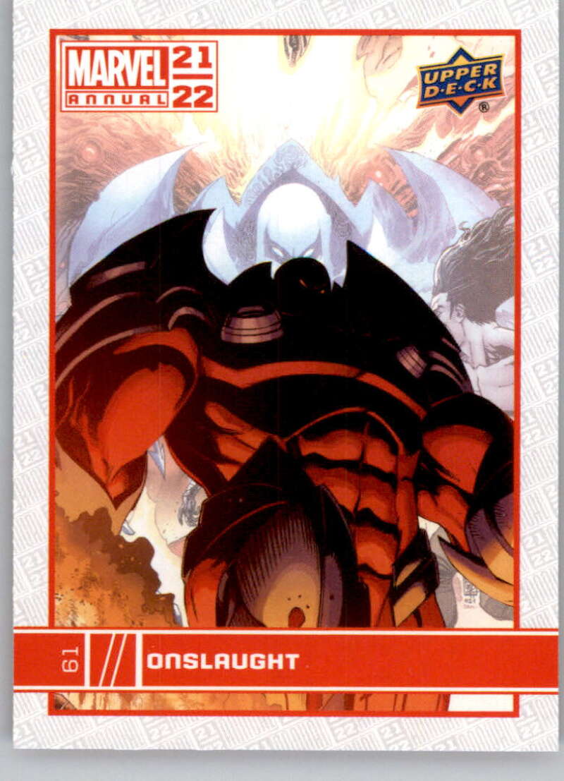 Onslaught 2021-22 Upper Deck Marvel Annual Base Card 61