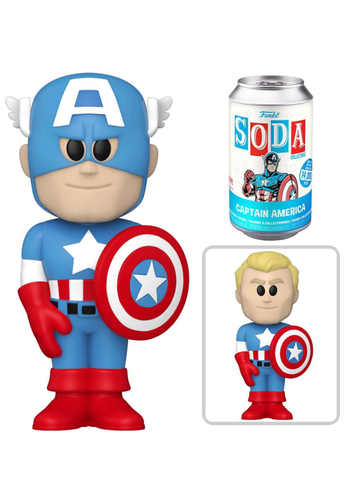 Marvel Captain America Sealed Limited Edition Funko Soda Pop Figure - Chance of CHASE!