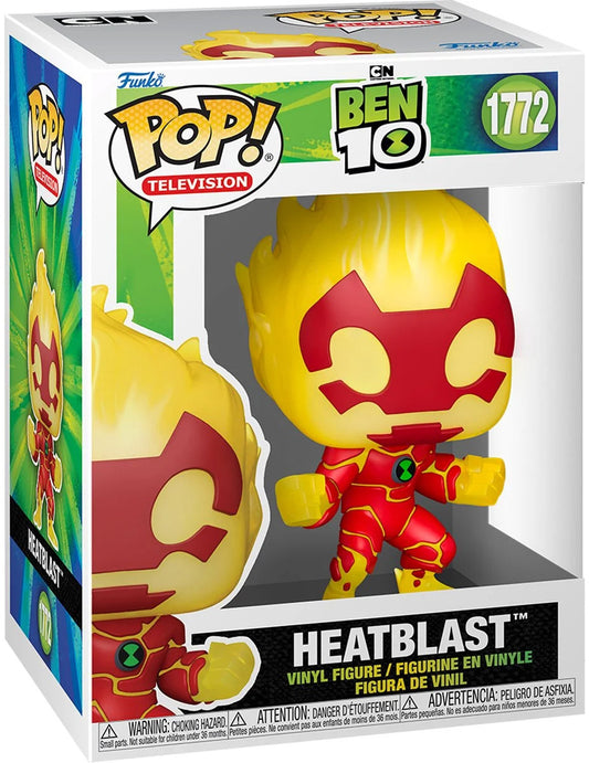 Funko Pop! Ben 10 - Heatblast 1772 Figure + Pop Protector