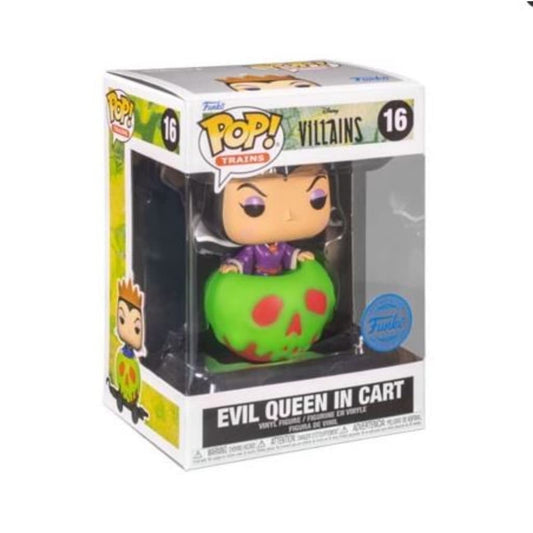 Funko Pop! Disney Villains Evil Queen In Cart 16 Special Edition Funko Exclusive + Free Protector