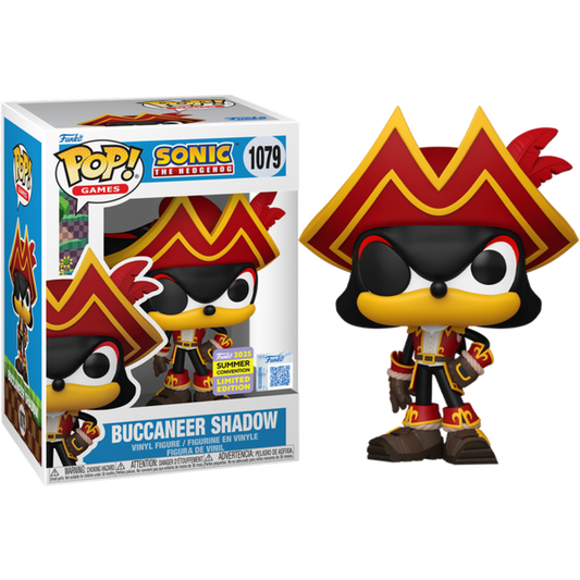 Funko Pop! Sonic The Hedgehog - Buccaneer Shadow 1079 Funko 2025 Summer Convention Exclusive Figure + Pop Protector