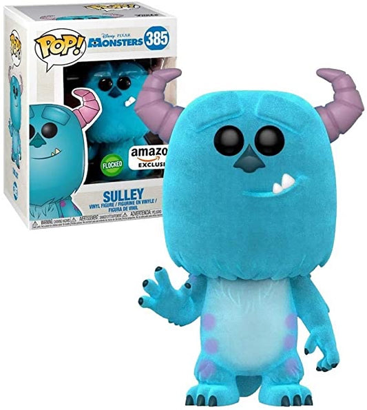 Funko Pop! Disney Pixar Monsters Inc. Sulley 385 Flocked Amazon Exclusive (VAULTED) + Free Protector