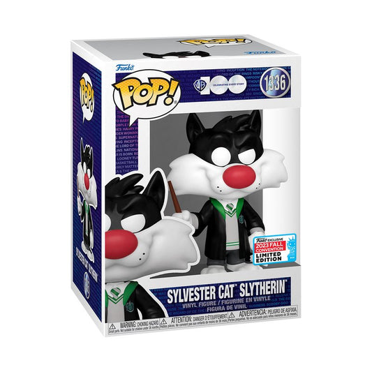 Funko Pop! Warner Bros Celebrating Every Story Sylvester Cat Slytherin 1336 Funko 2023 Fall Convention Exclusive + Free Protector