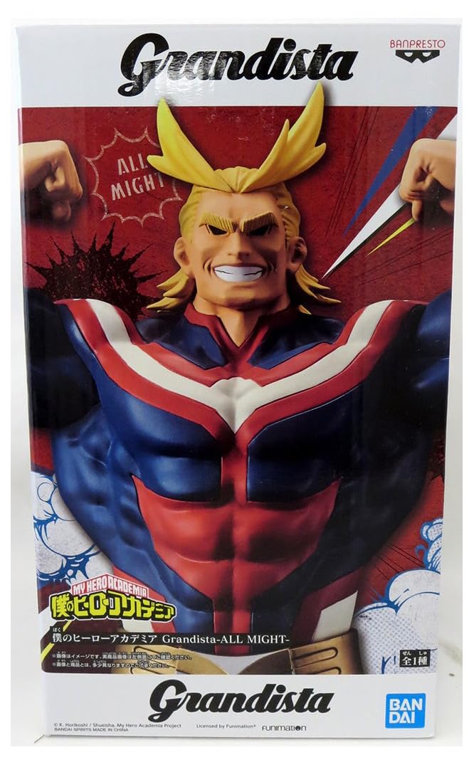 Banpresto My Hero Academia Grandista - All Might Statue Figure *New In Box*