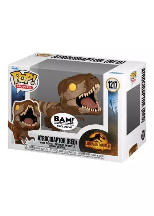 Funko Pop! Jurassic World - Atrociraptor (Red) 1217 BAM Exclusive + Free Protector