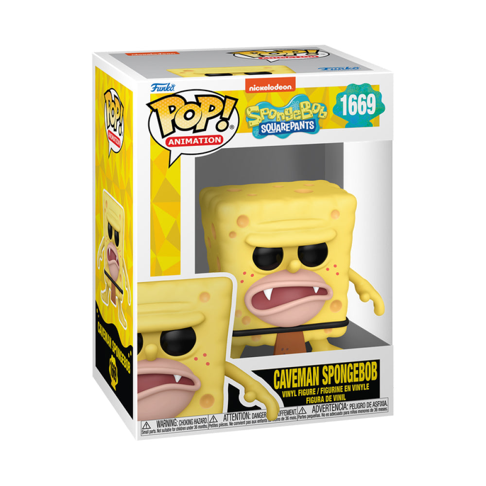 Funko Pop! Nickelodeon SpongeBob SquarePants - Caveman SpongeBob 1669 + Free Protector