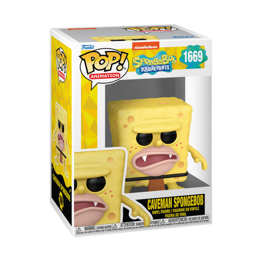 Funko Pop! Nickelodeon SpongeBob SquarePants - Caveman SpongeBob 1669 + Free Protector