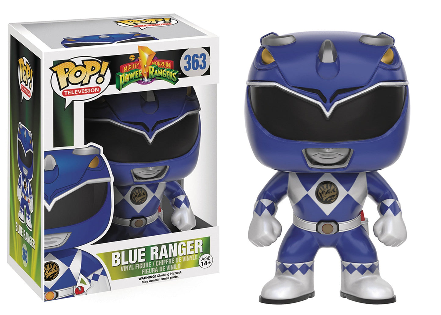 Funko Pop! Mighty Morphin Power Rangers - Blue Ranger 363 (VAULTED) + Protector